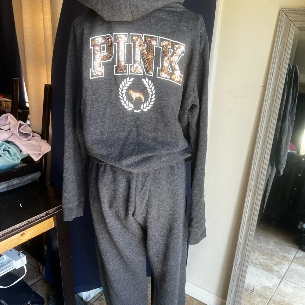 Victoria’s secret’s pink sequin sweater and pants - Picture 6 of 6